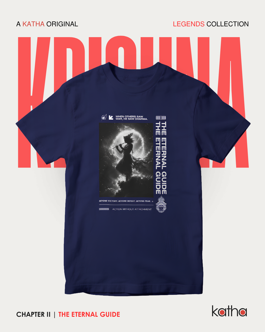 Unisex Krishna Cotton T-Shirt – Legends Collection | Katha