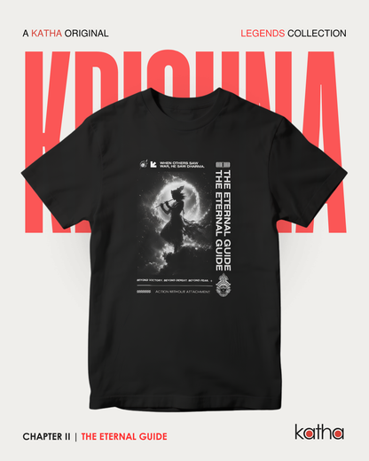 Unisex Krishna Cotton T-Shirt – Legends Collection | Katha