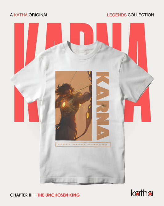 Unisex Karna Cotton T-Shirt – Legends Collection | Katha