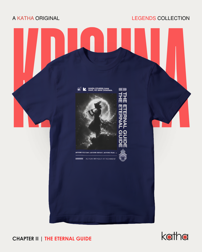 Unisex Krishna Cotton T-Shirt – Legends Collection | Katha